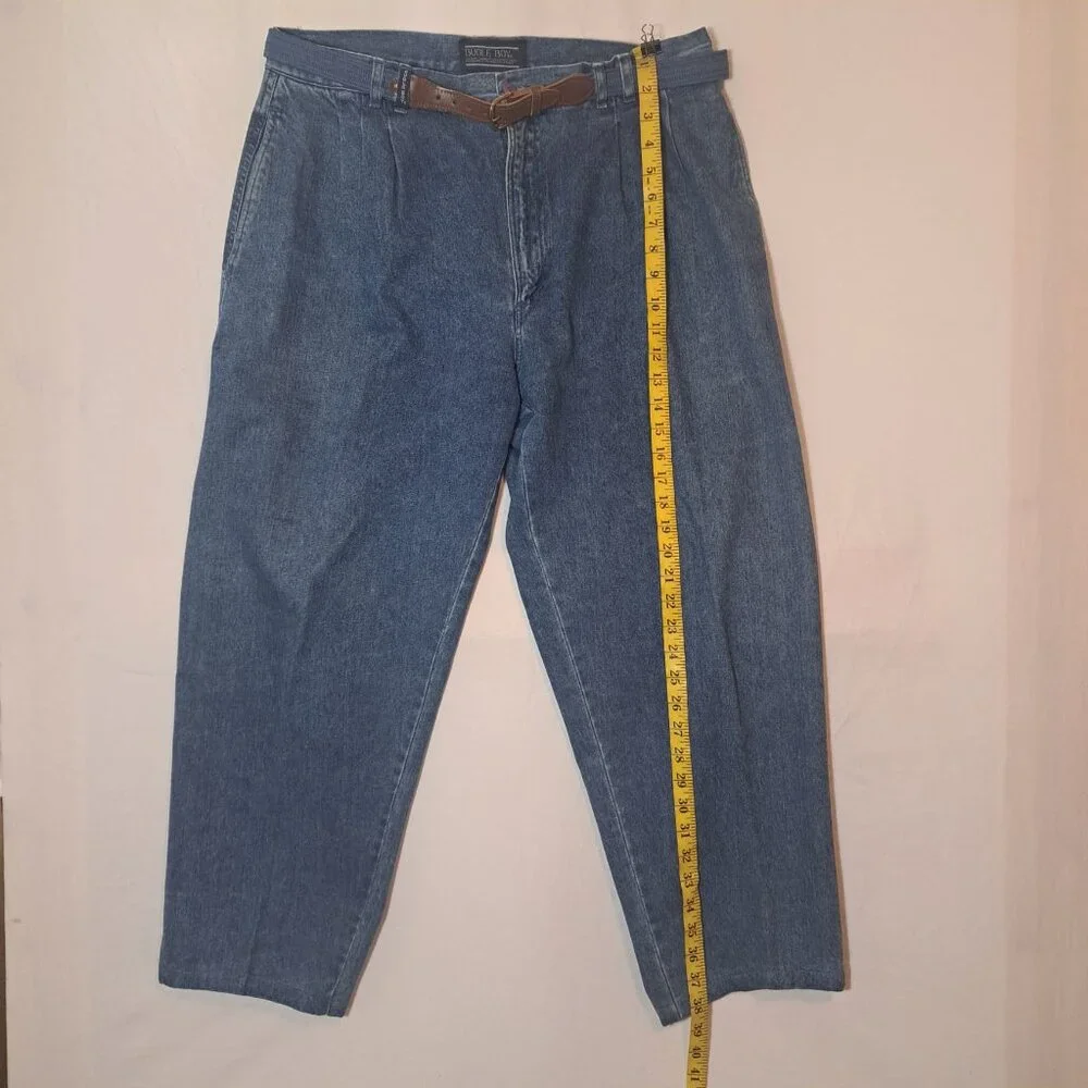 Vintage Bugle Boy‎ Men's Size 36x30 Loose Fit Blue Denim Jeans